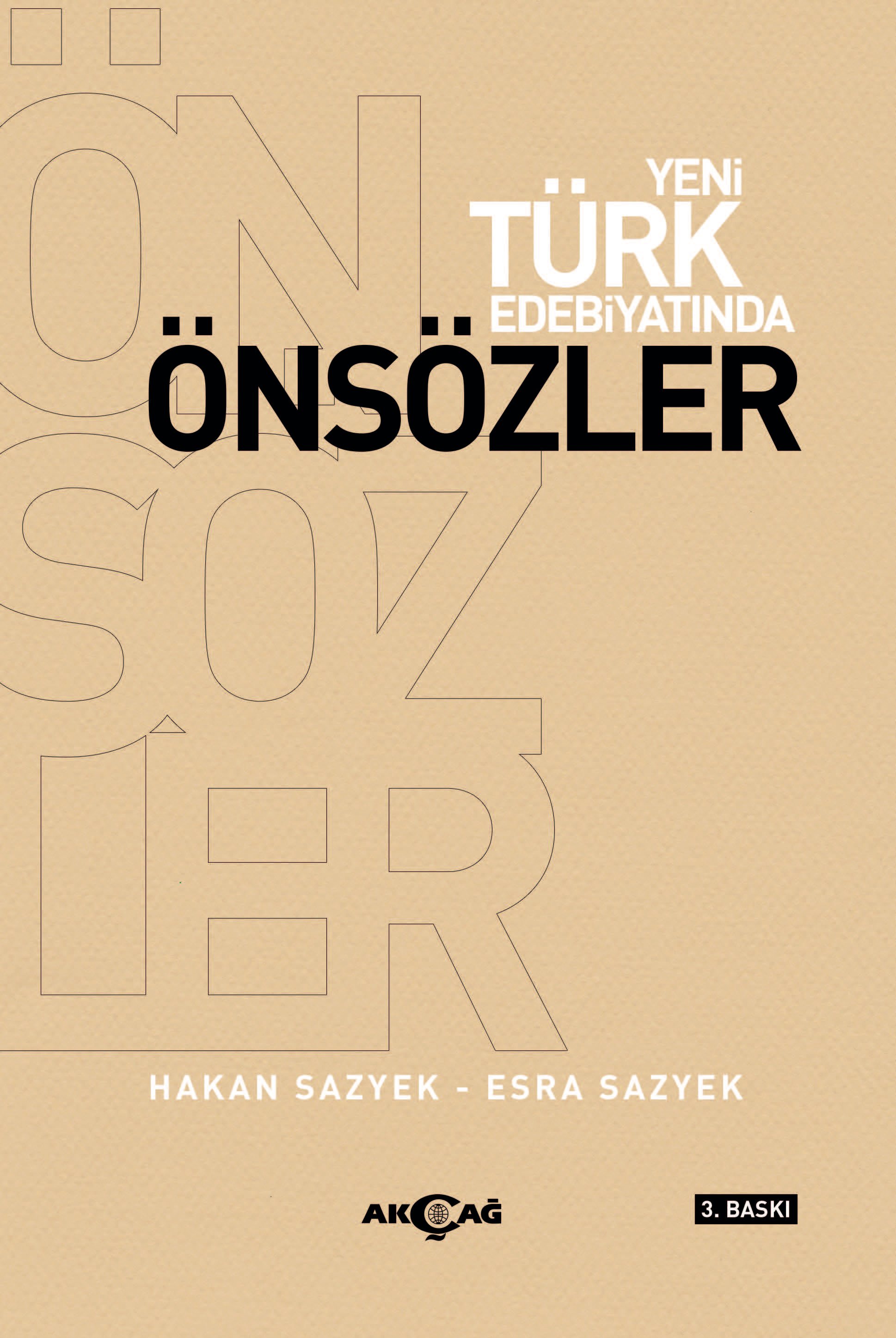 YENİ TÜRK EDEBİYATINDA ÖNSÖZLER