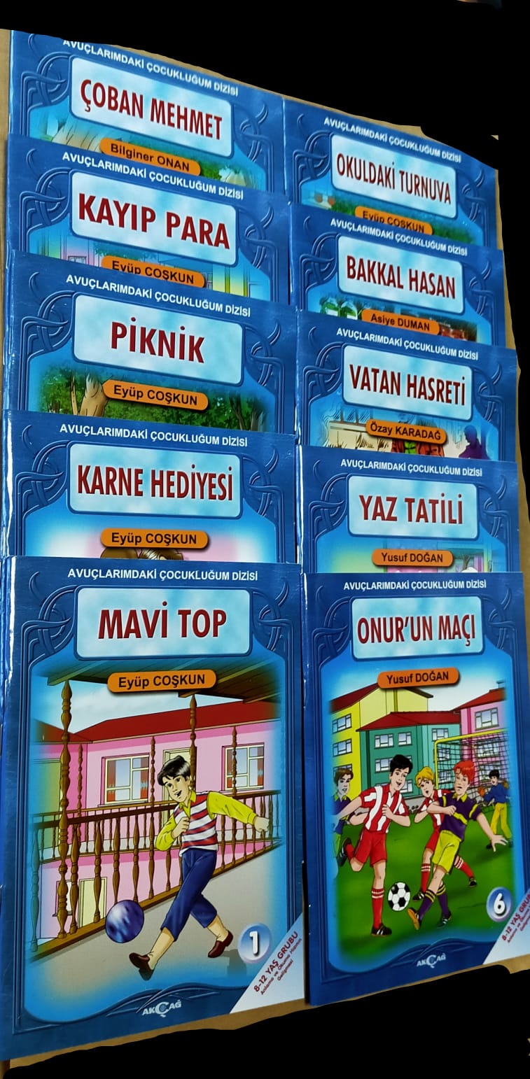 AVUÇ. ÇOCUK. DİZİSİ 8-12 YAŞ 10 KİTAP TAKIM MAVİ